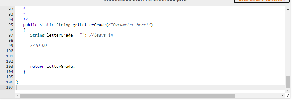 to put in proper Java commenting (10 pts), so please include. I