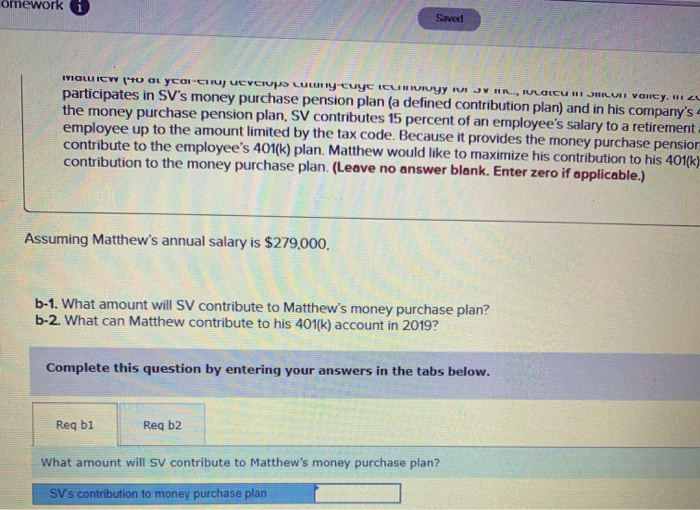 purchase pension plan (a defined contribution plan) and in his company's 401(k)