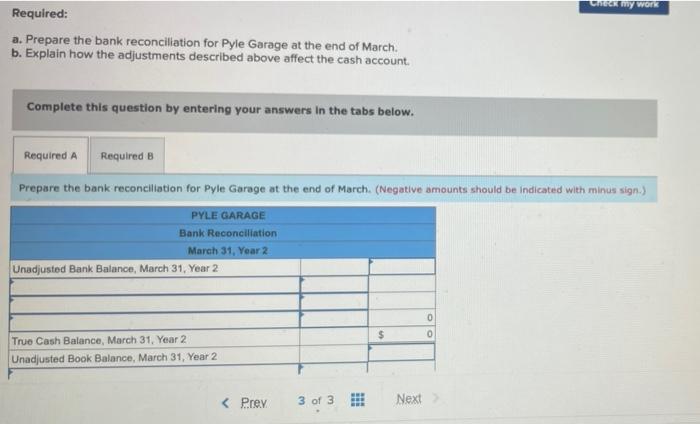 to the cash account LO 4-3 The following information is available for