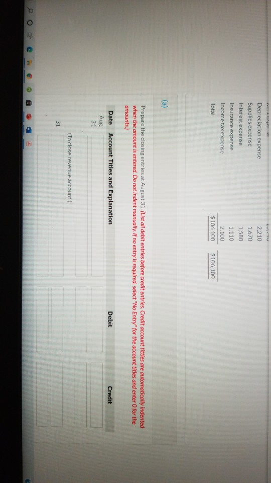 2021 is as follows: Credit $6.490 2.710 Morrison Services Ltd. Adjusted Trial