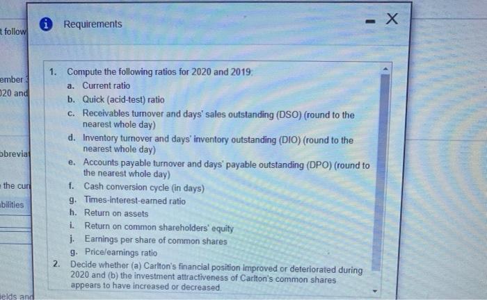 31, 2020; and $64.35 at December 31, 2019 2. Average common shares