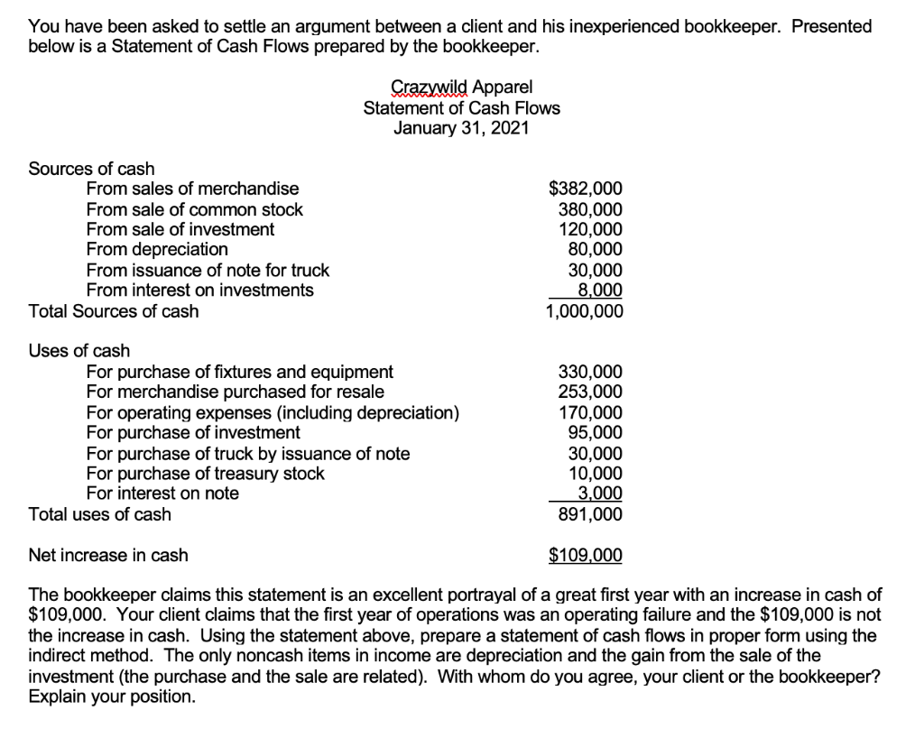 You have been asked to settle an argument between a client
