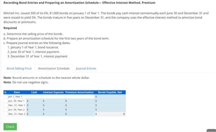 shared the pic of each step. Recording Bond Entries and Preparing an