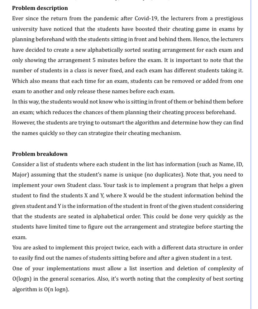 I WANT IT IN A LINKED LIST DATA STRUCTURE NOT A