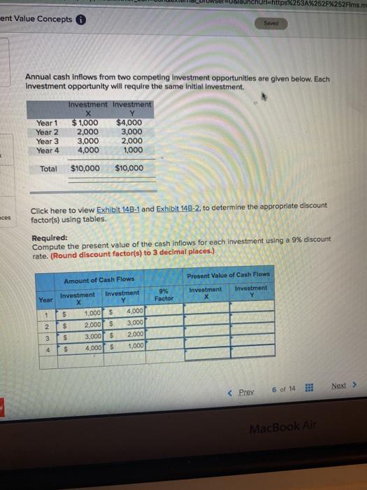  Url https%253A%252F%252Fimsm ent Value Concepts Served Annual cash Intlows from two