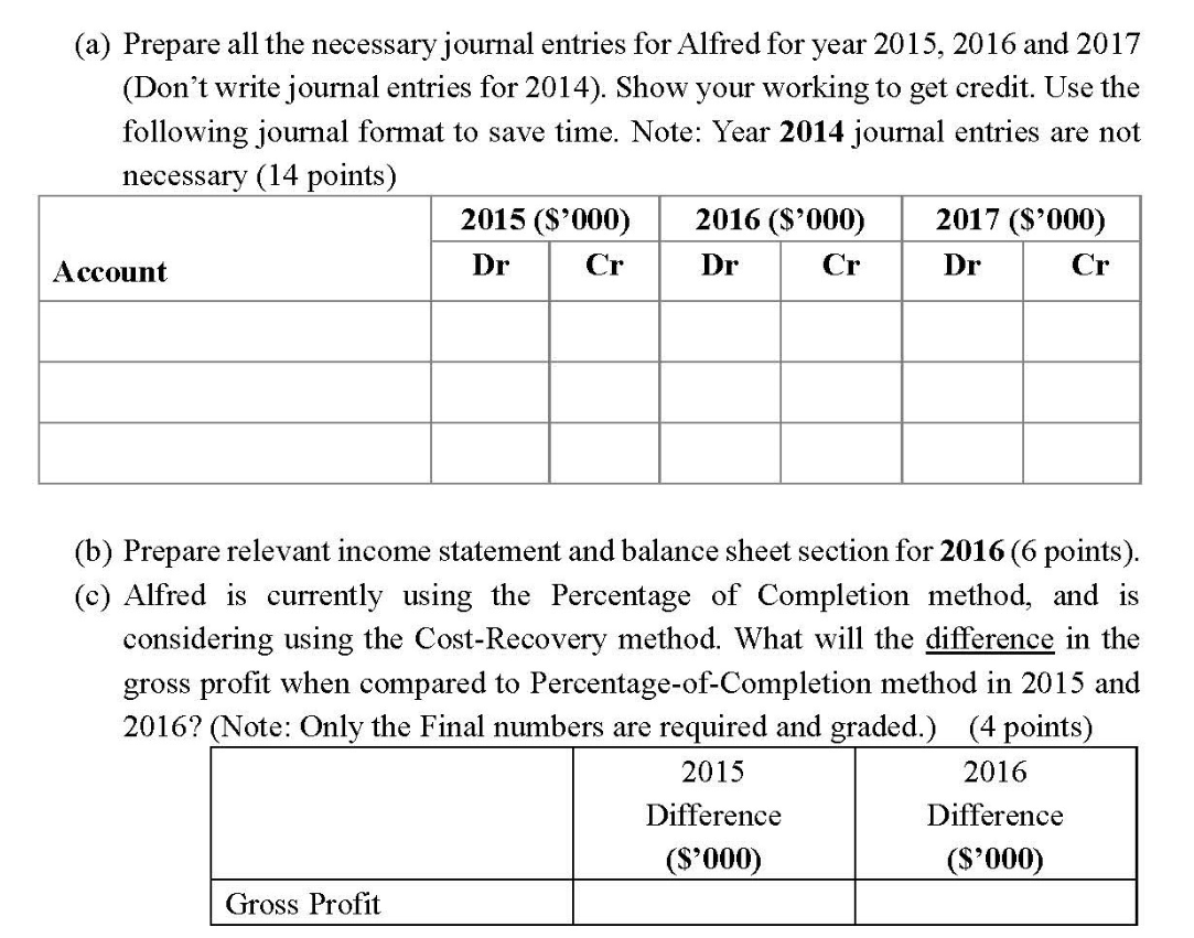 4-year construction contract (e.g., 2014-2018) started on January 1, 2014 for Ashley