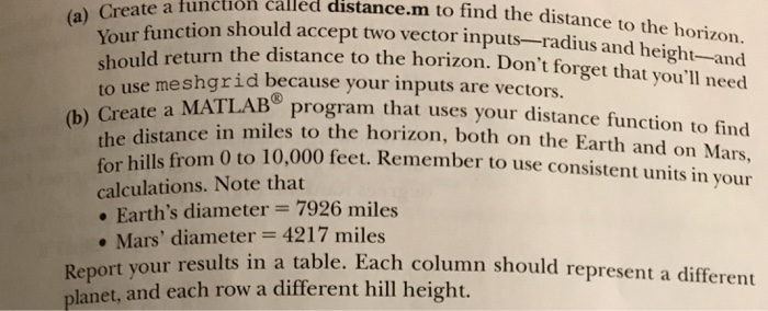 to the horizon r radius of the earth h height of the