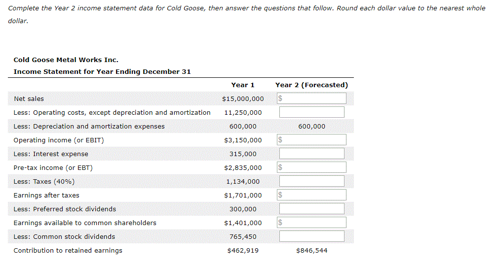 dropdown 2 in year 1: $8.51, $7.00, $14.18 or $15.75 options for