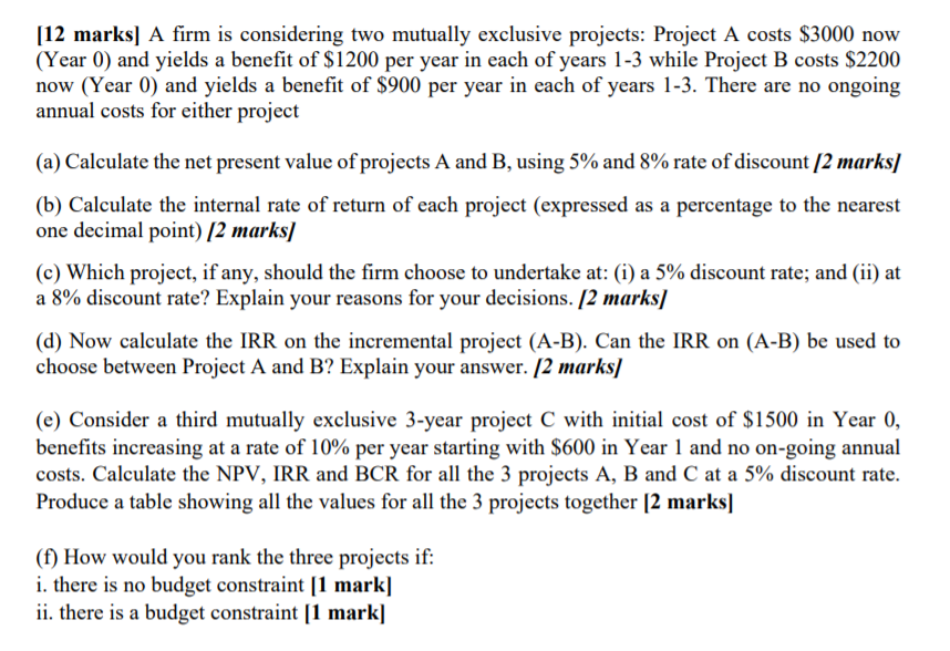  ANSWER ALL QUESTIONS IN AN EXCEL SPREADSHEET (ONE SHEET ONLY).YOU MUST