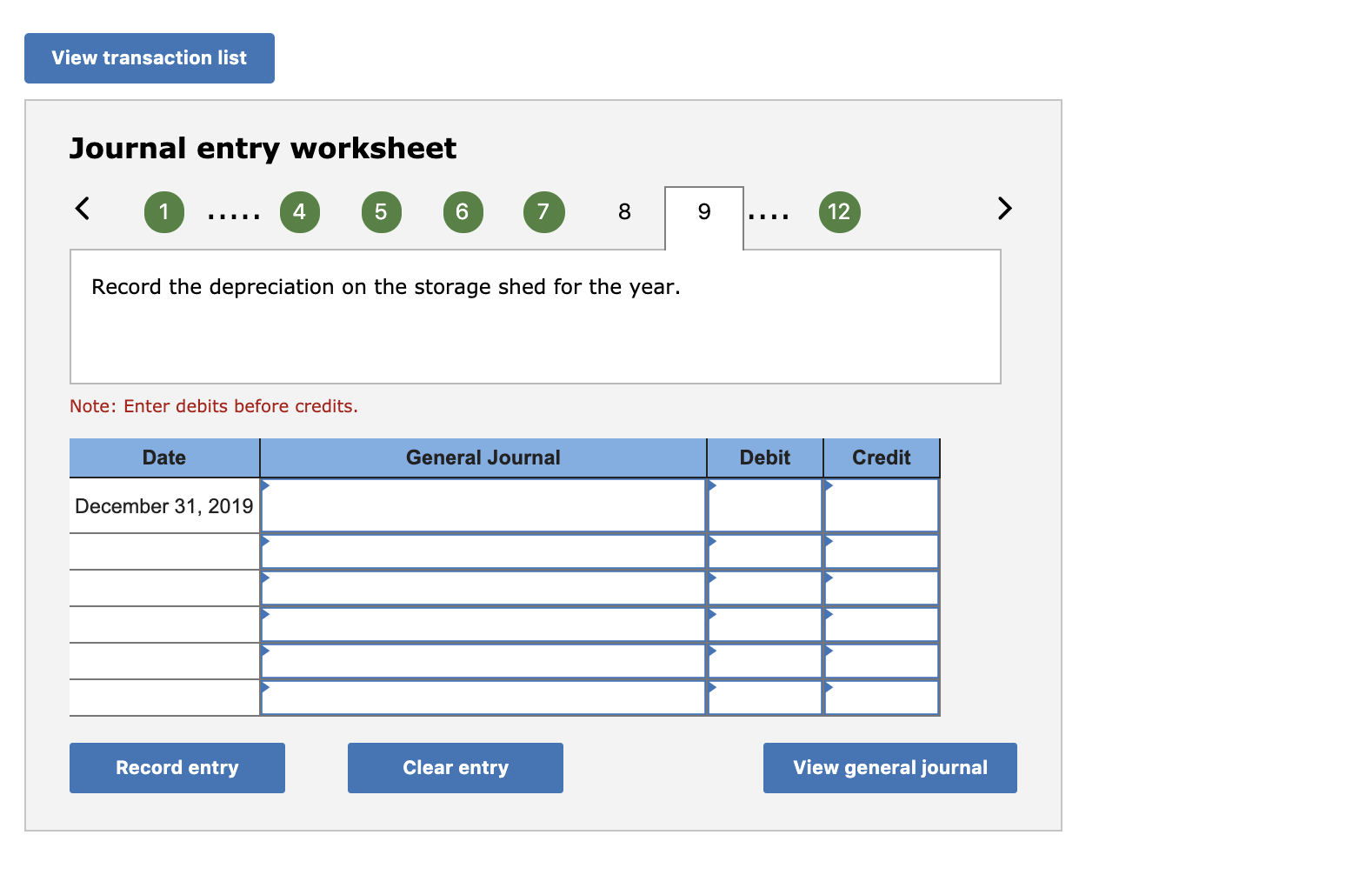 straight-line depreciation for trucks and other vehicles, double-declining-balance depreciation for buildings, and