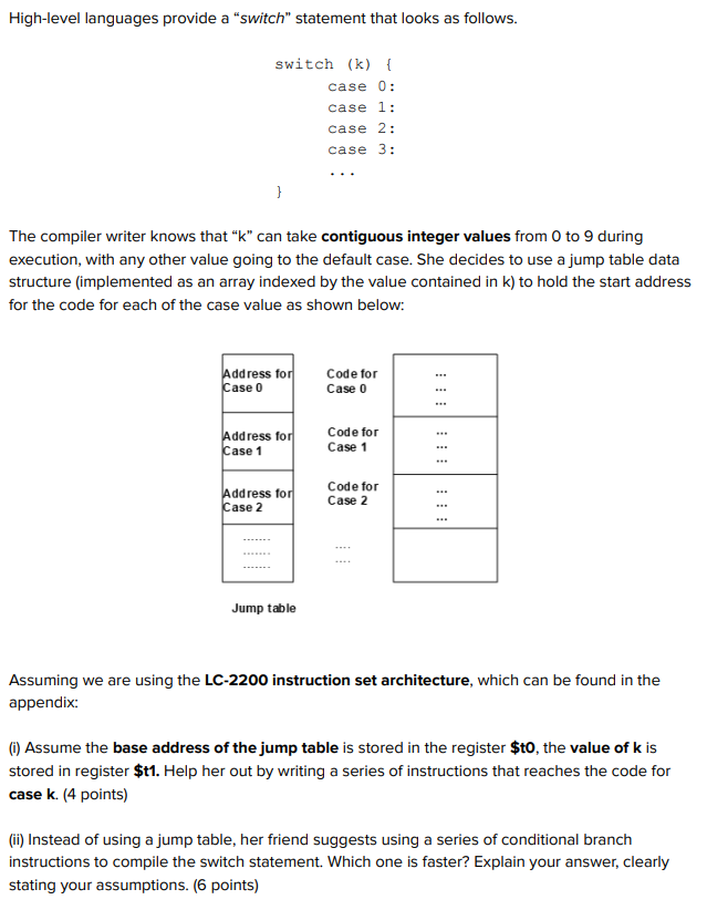 follows. switch (k) \{ case 0: case 1: case 2: case 3: