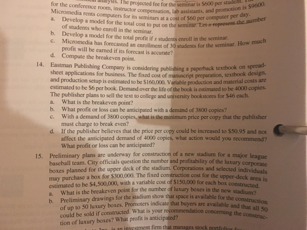 I need it done and explained on how to do it In