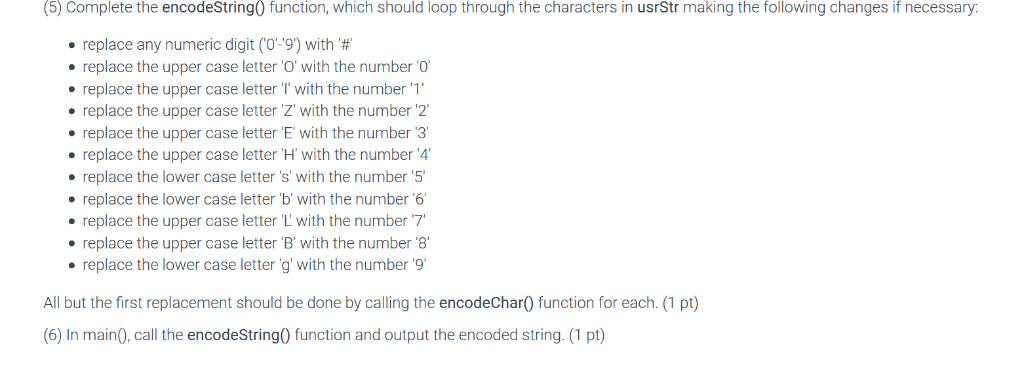 the template provided. Do not change the function definitions. Simply fill in