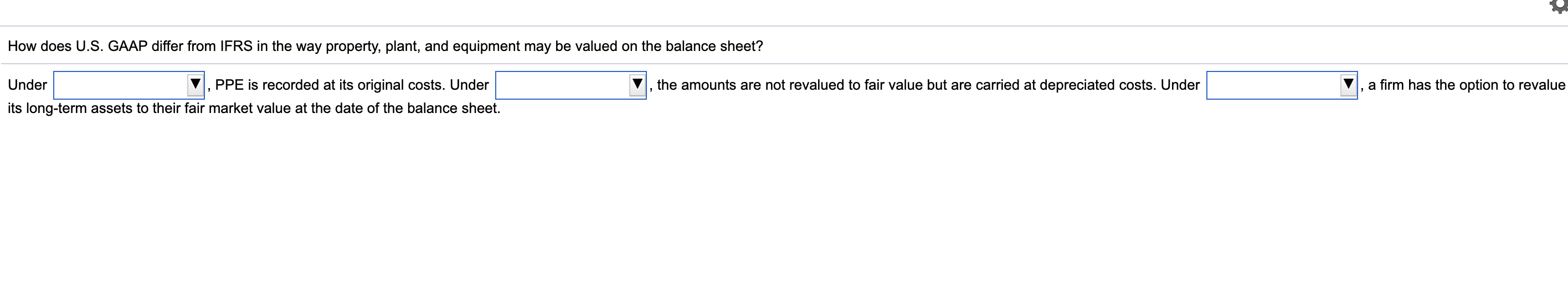  How does U.S. GAAP differ from IFRS in the way property,