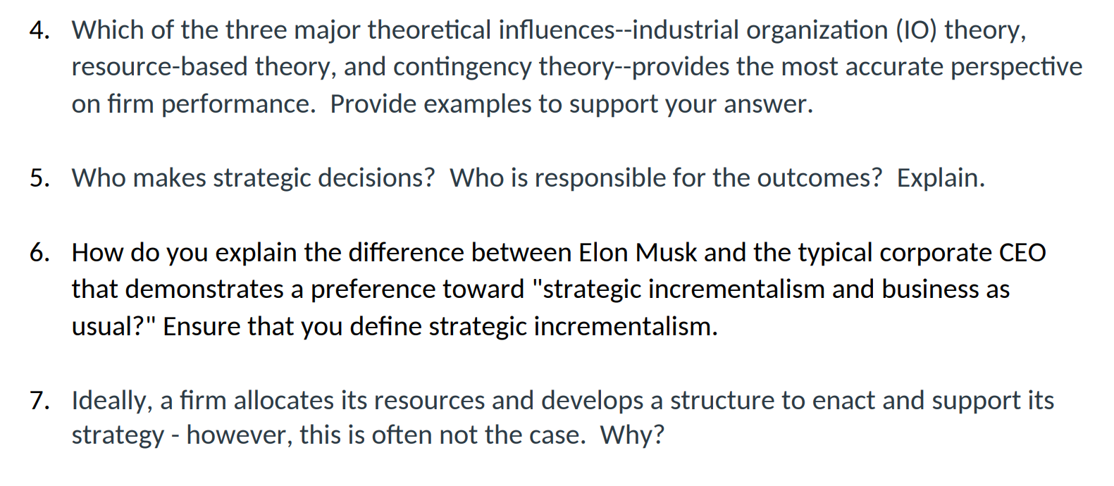 This not an exam question. This a study guide. Please provide answers