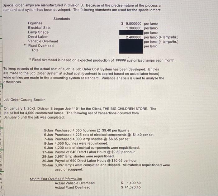 Llght Projected Income Statement For the Poriod Ending Docomber 31, 20x1 I