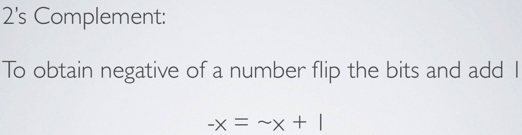 integer representation for INT_MAX and INT_MIN right shift operator >> is using