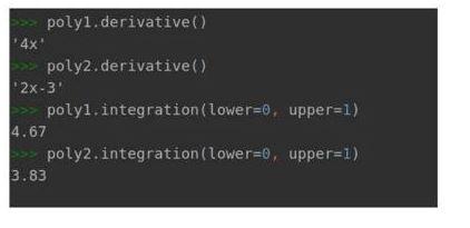 should take input in string format, for example -3x^3+2x+4. In the expression