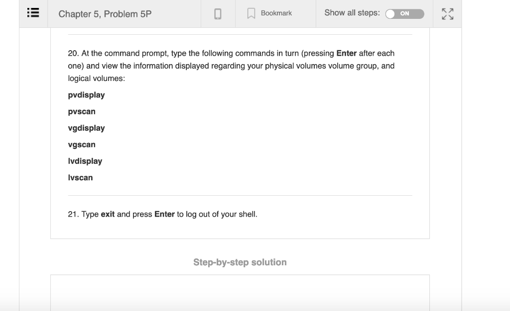 -t ext4 /dev/vg00/volume2 and press Enter to format the volume2 logical volume