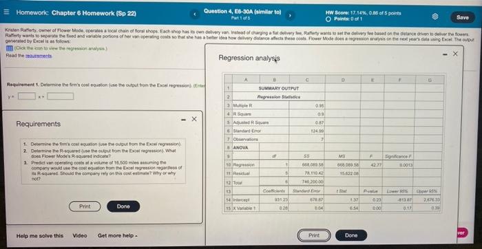  Homework Chapter 6 Homework (Sp 22) Question 4, E6-SOA (similar tol