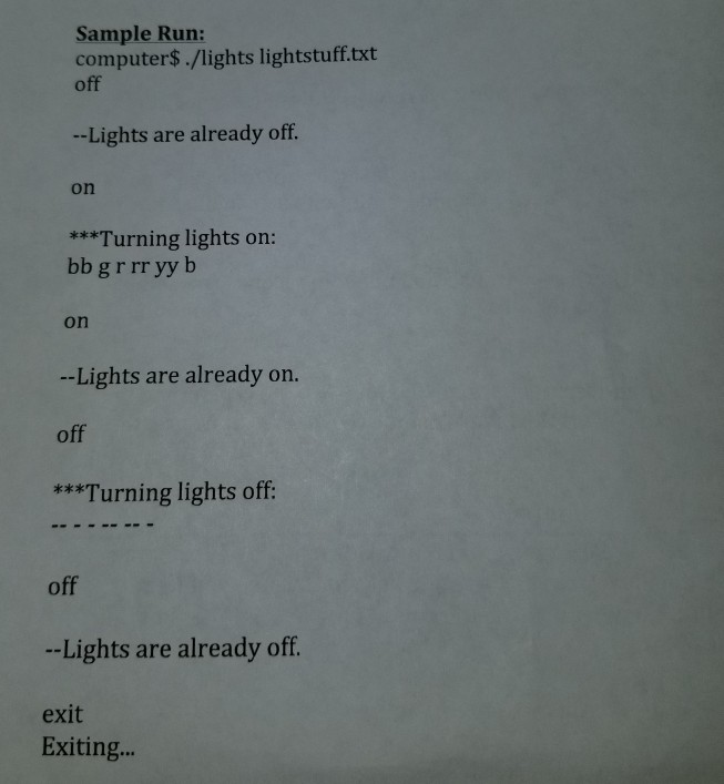 points without a linked list) Create a program that reads in a