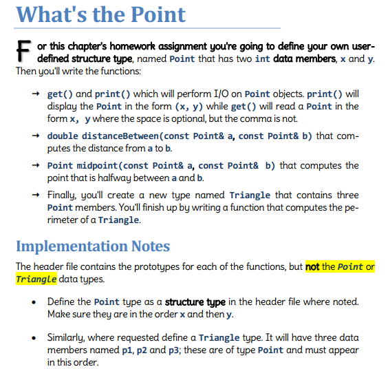  C++ Assigment. Please help me to write the code for h10.cpp