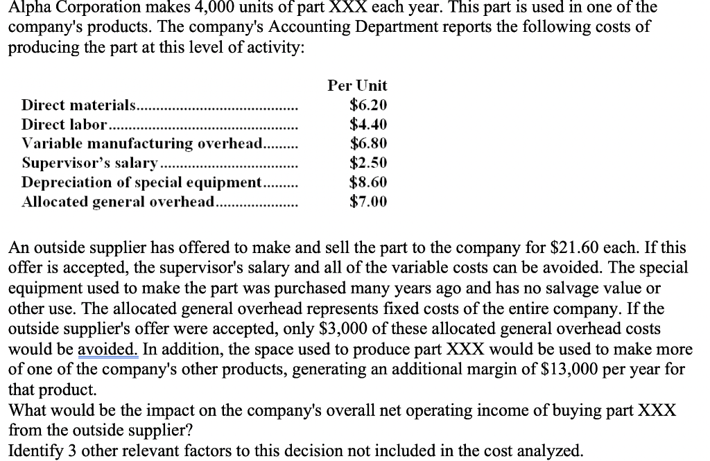 Please ANSWER: Identify 3 other relevant factors to this decision not