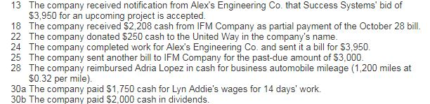 as bellow Serial Problem Success Systems LO A1, P1, P2 On October