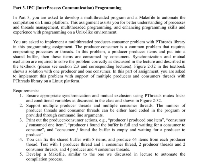  Can someone help me with this code on Linux Part 3.