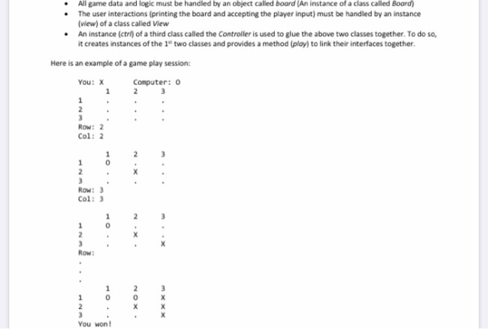 Tic Tac Toe Java ProgrammingI need help in a simple tic tac