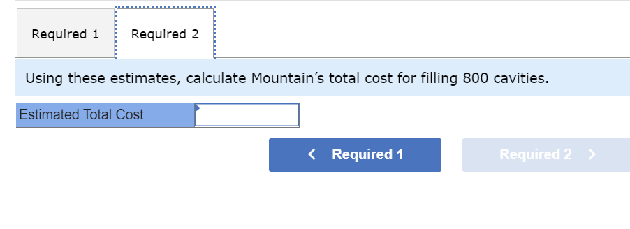 5-3] 2 points Mountain Dental Services is a specialized dental practice whose