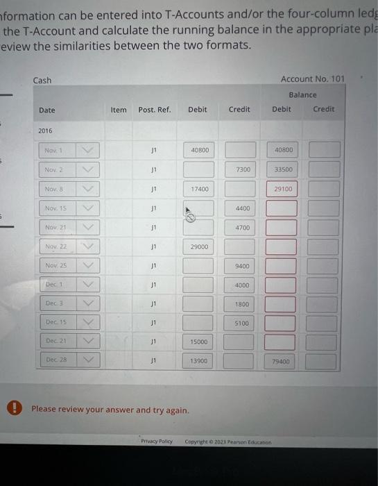 review the similarities between the fwo formats. (3) Plesse review your an