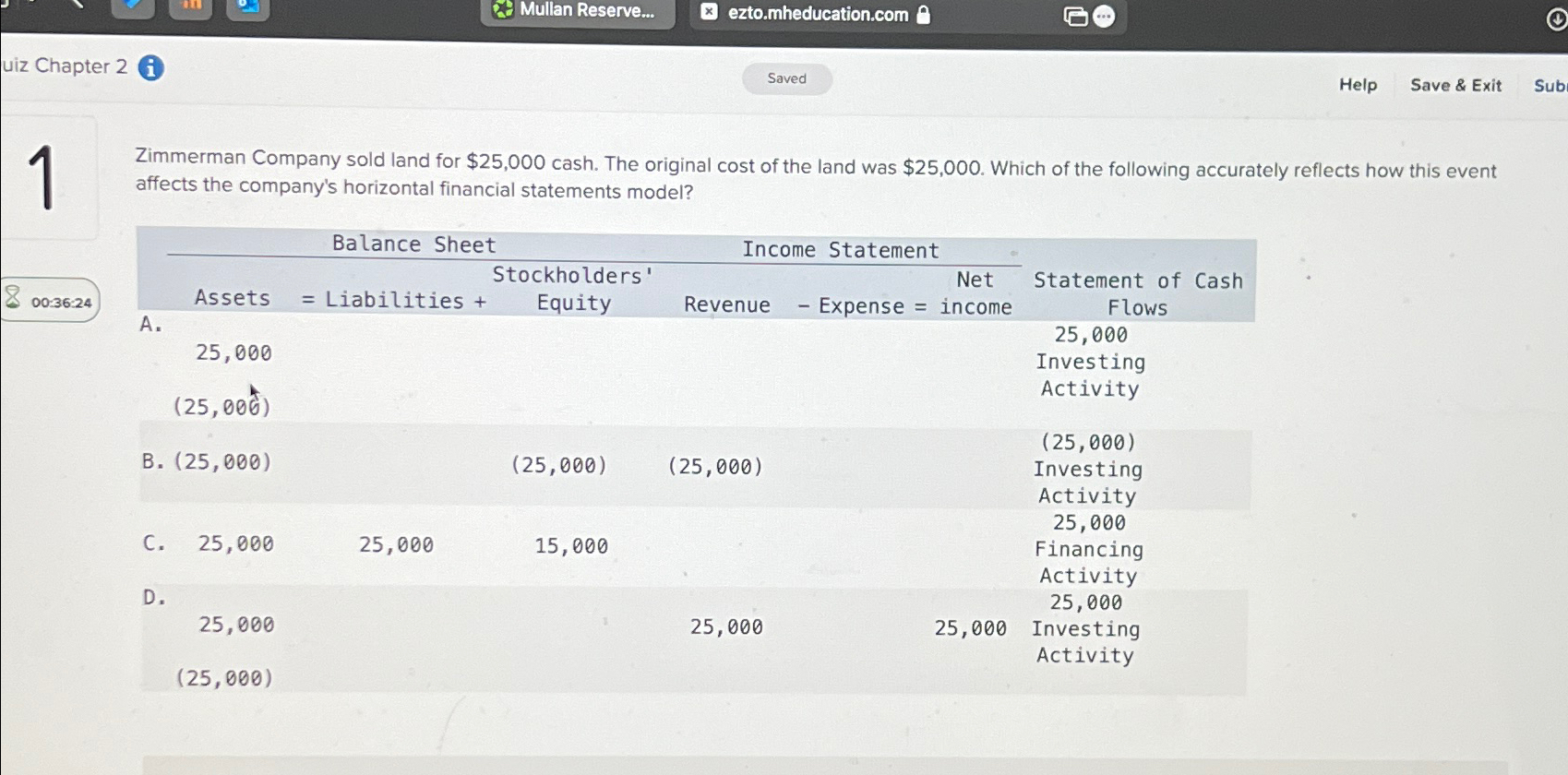  Mullan Reserve...\ \ ezto.mheducation.com\ Chapter 2\ (i)\ Saved\ Help\ Save &