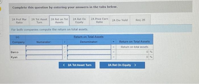 20. For both companies compute the (a) profit margin ratio. (b) total