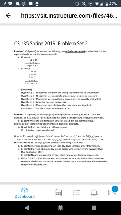  6:38 6 https://sit.instructure.com/files/46.. CS 135 Spring 2019: Problem Set 2 Problem