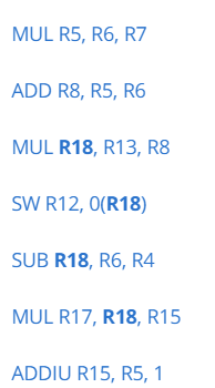 is a single issue machine. The processor has different functional unit latencies