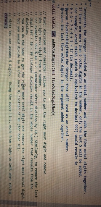  Using java to do the following task, only using simple arithmetic