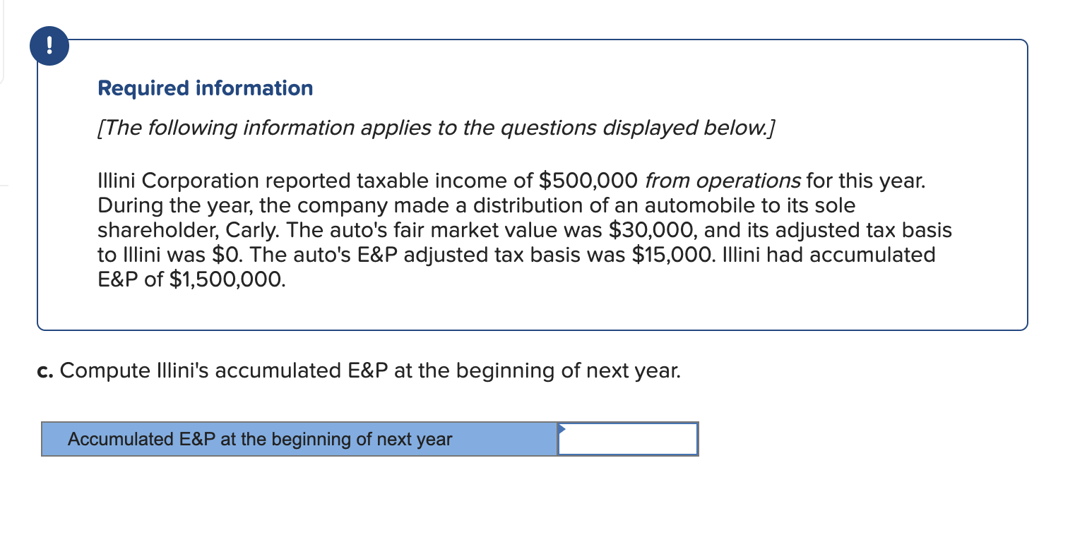 $500,000 from operations for this year. During the year, the company made