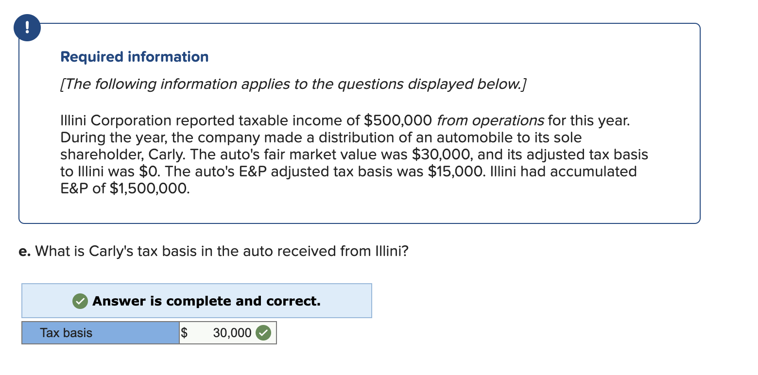 fair market value was $30,000, and its adjusted tax basis to Illini