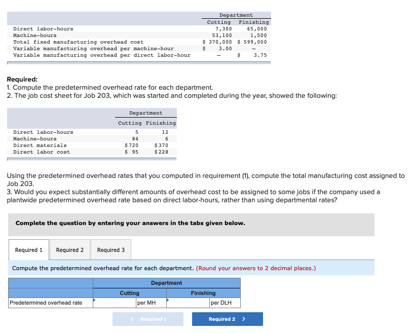  Direct labor-hours Machine-hours Total fixed manufacturing overhead cost Variable manufacturing overhead