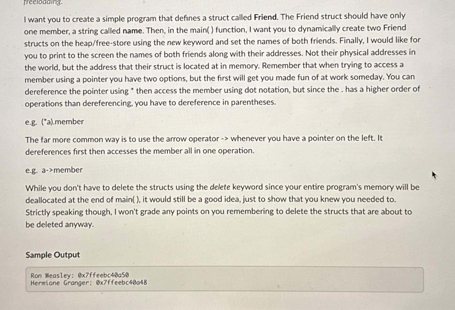  I want you to create a simple program that defines a