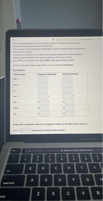  tab shift 113 ( Nick is the financial advisor for his