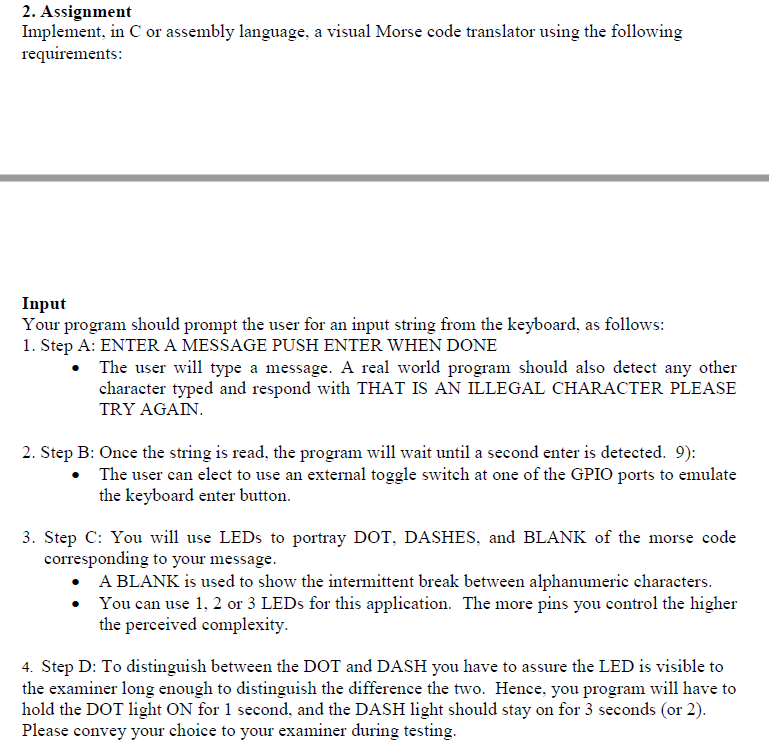 Using the TM4C123G LaunchPad and Putty for UART communication 2. Assignment Implement,