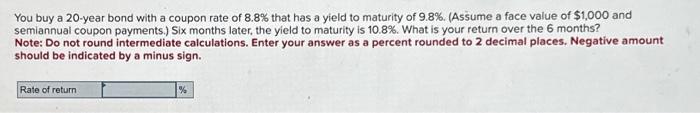 YOUR WORK. Sure Tea Company has issued 4.8% annual coupon bonds that