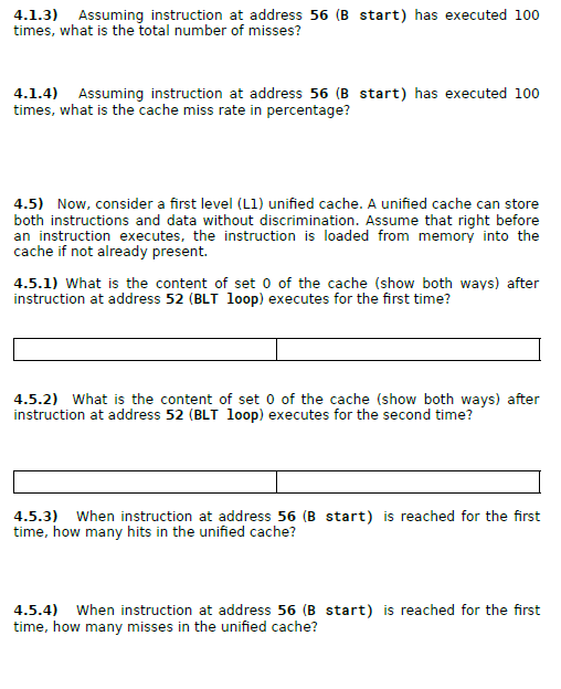 address (in decimal) where each data/instruction is stored in memory. The second
