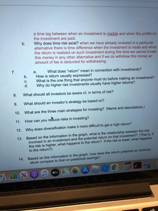 how is return usually expressed? 7c. what is the one thing that