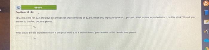  Book Problem 11-04 ISC, Inc. sets for $23 and pays an