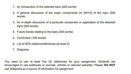 30% Submission Deadline : 1500 words, +/- 10% Word Limit Assignment Details