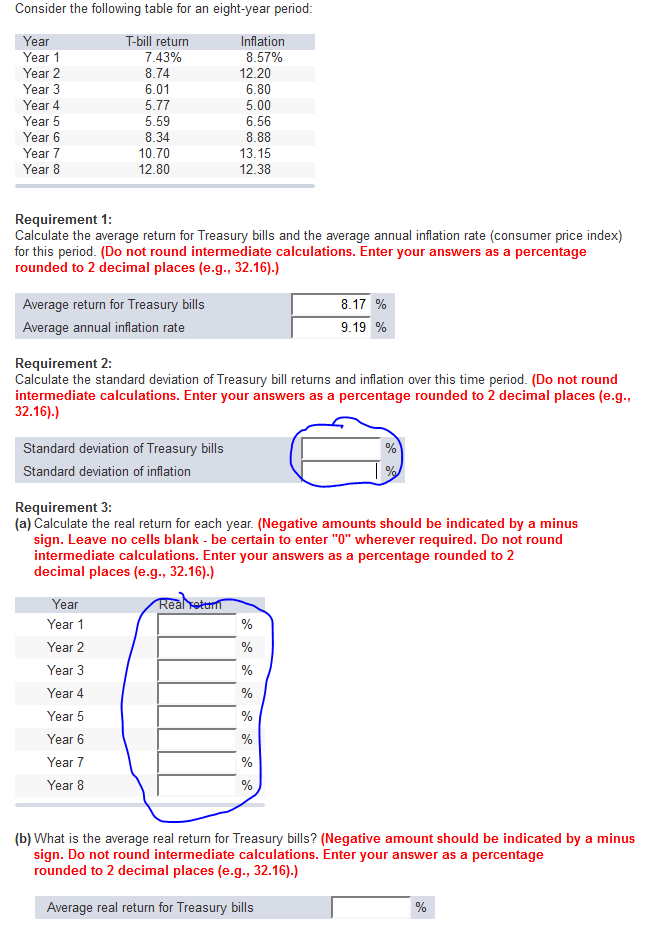 Please fill out all the empty boxes. Providing the table won't help
