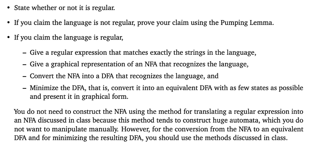  . State whether or not it is regular. . If you